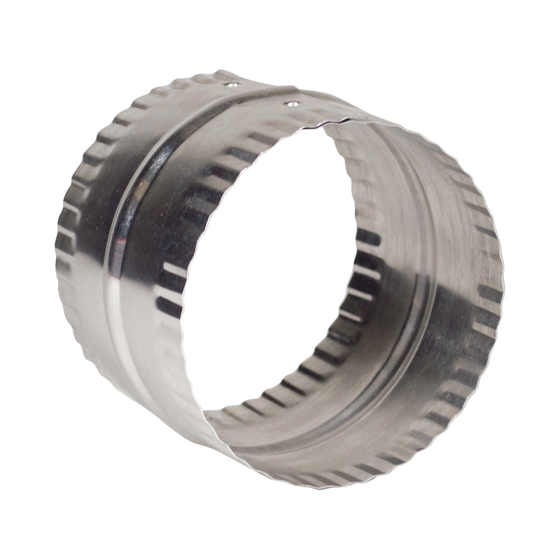 Deflect-O 3 in. L X 4 in. D Silver Aluminum Duct Connector
