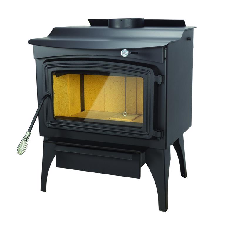 Pleasant Hearth EPA Certified 2200 sq ft Vintage Cord Wood Stove Hopper