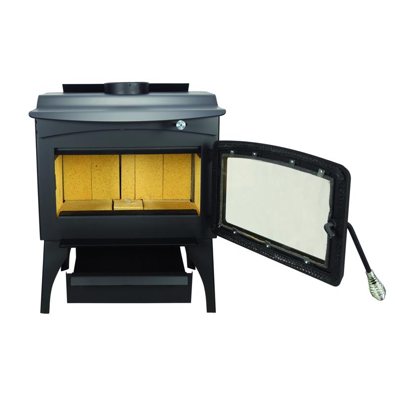 Pleasant Hearth EPA Certified 2200 sq ft Vintage Cord Wood Stove Hopper