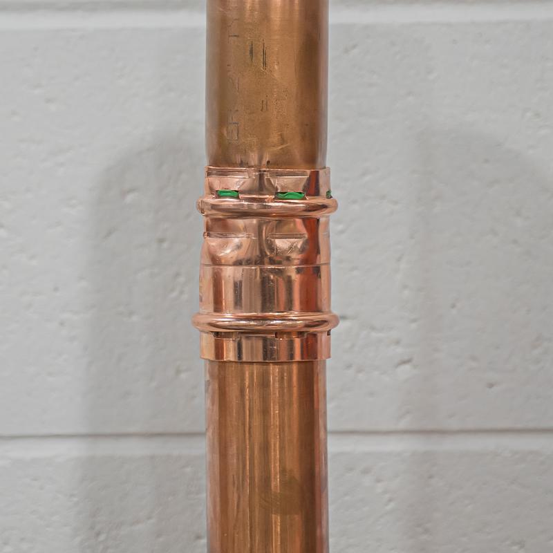 QuickFitting 2 in. Press in. Press in. Copper Coupling with Stop