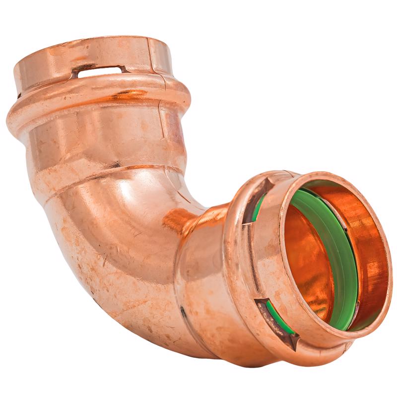 QuickFitting 1 in. Press in. Press in. Copper 90 Degree Elbow