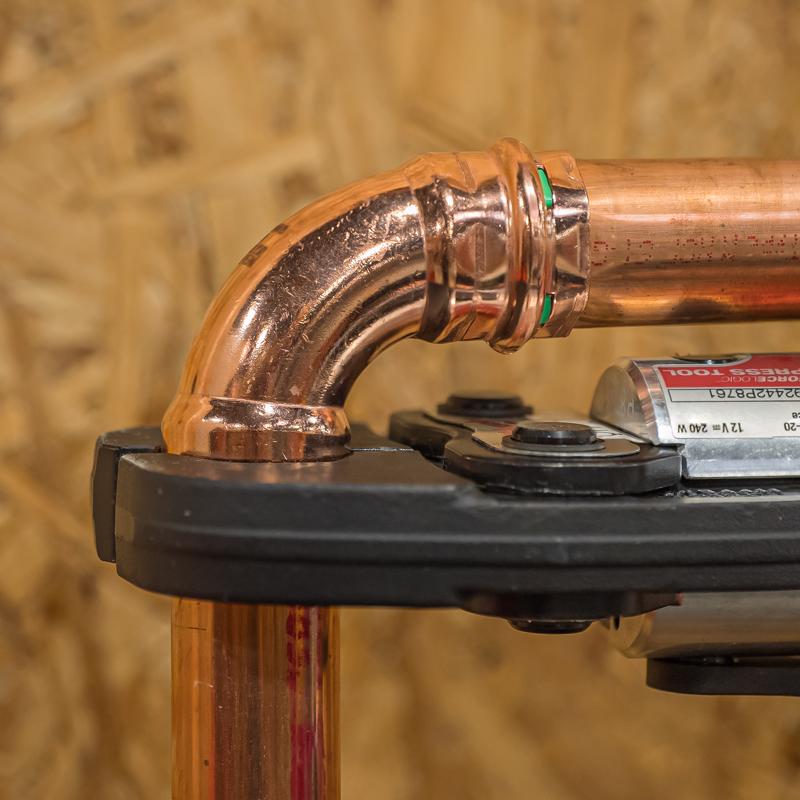 QuickFitting 1 in. Press in. Press in. Copper 90 Degree Elbow