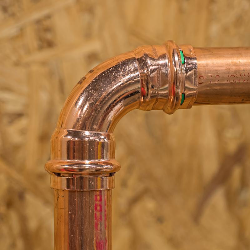 QuickFitting 1 in. Press in. Press in. Copper 90 Degree Elbow