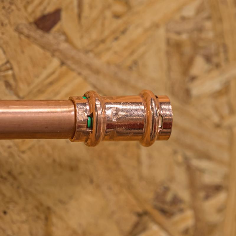 QuickFitting 1/2 in. Press in. Press in. Copper Coupling without Stop