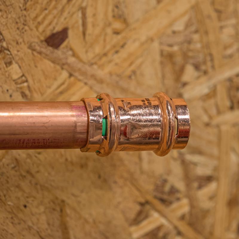 QuickFitting 3/4 in. Press in. Press in. Copper Coupling without Stop
