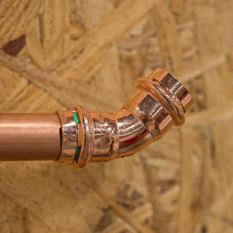 QuickFitting 3/4 in. Press in. Press in. Copper 45 Degree Elbow