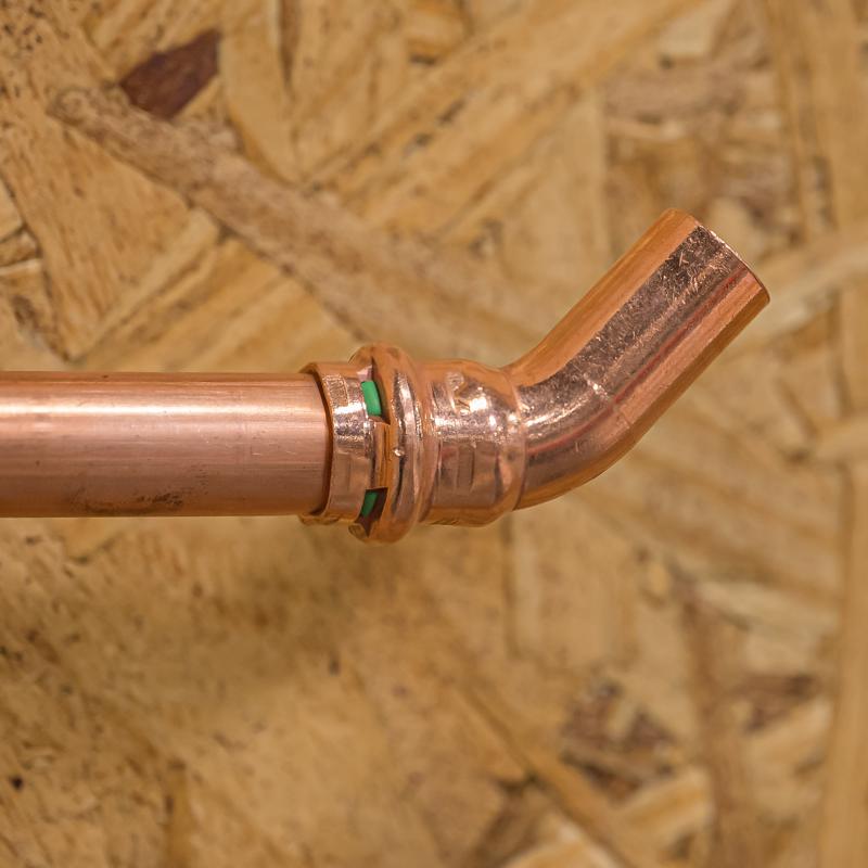 QuickFitting 1/2 in. Press in. FTG in. Copper 45 Degree Street Elbow