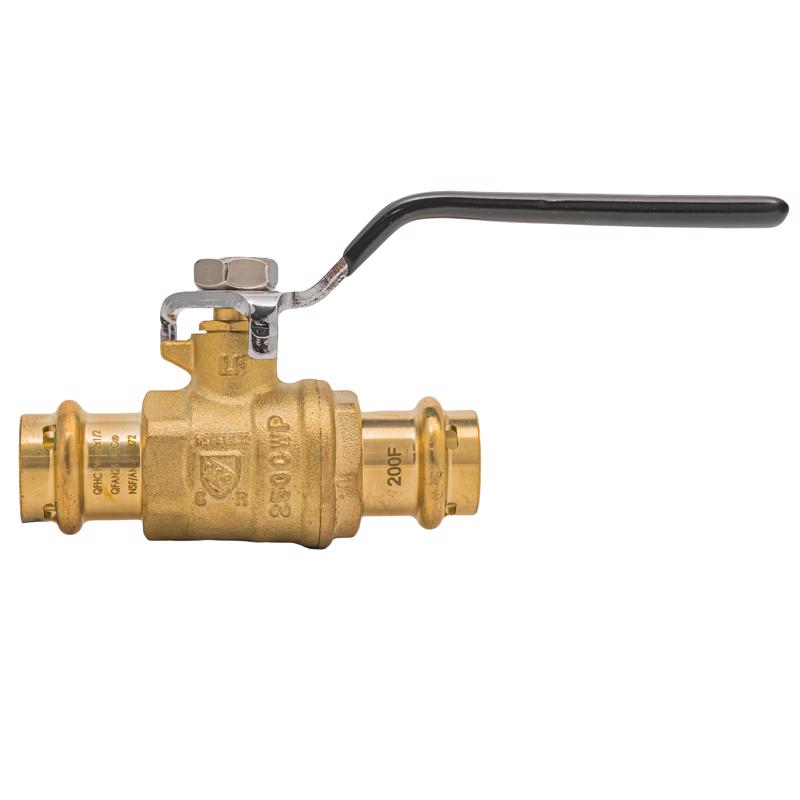 QuickFitting 1/2 in. Brass Press Ball Valve