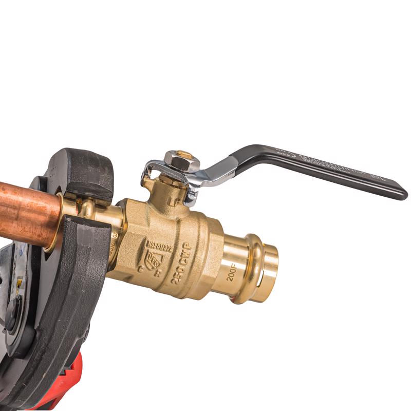 QuickFitting 3/4 in. Brass Press Ball Valve