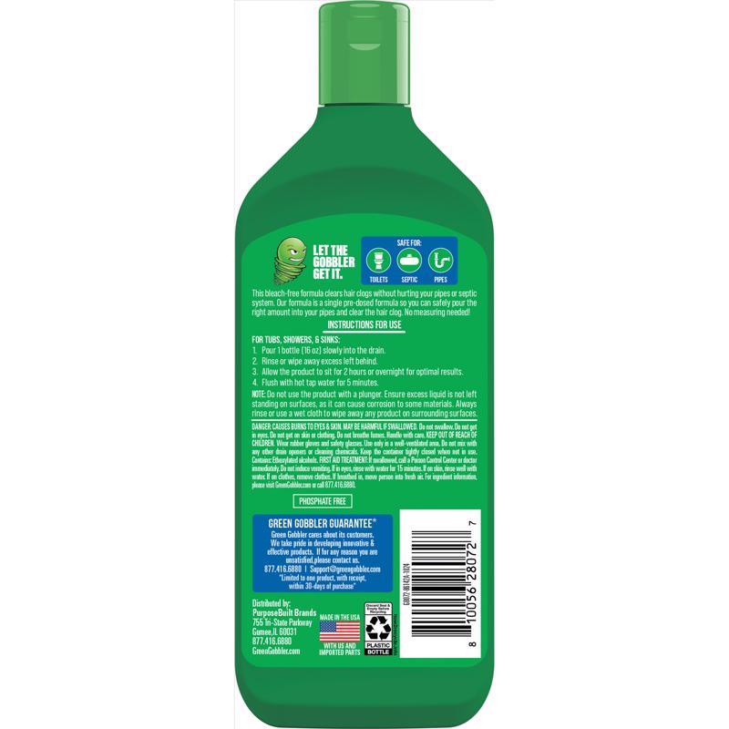 Green Gobbler Liquid Hair Clog Remover 16 fl. oz.