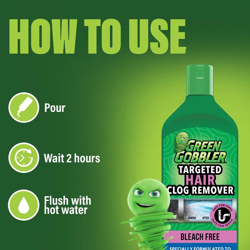 Green Gobbler Liquid Hair Clog Remover 16 fl. oz.
