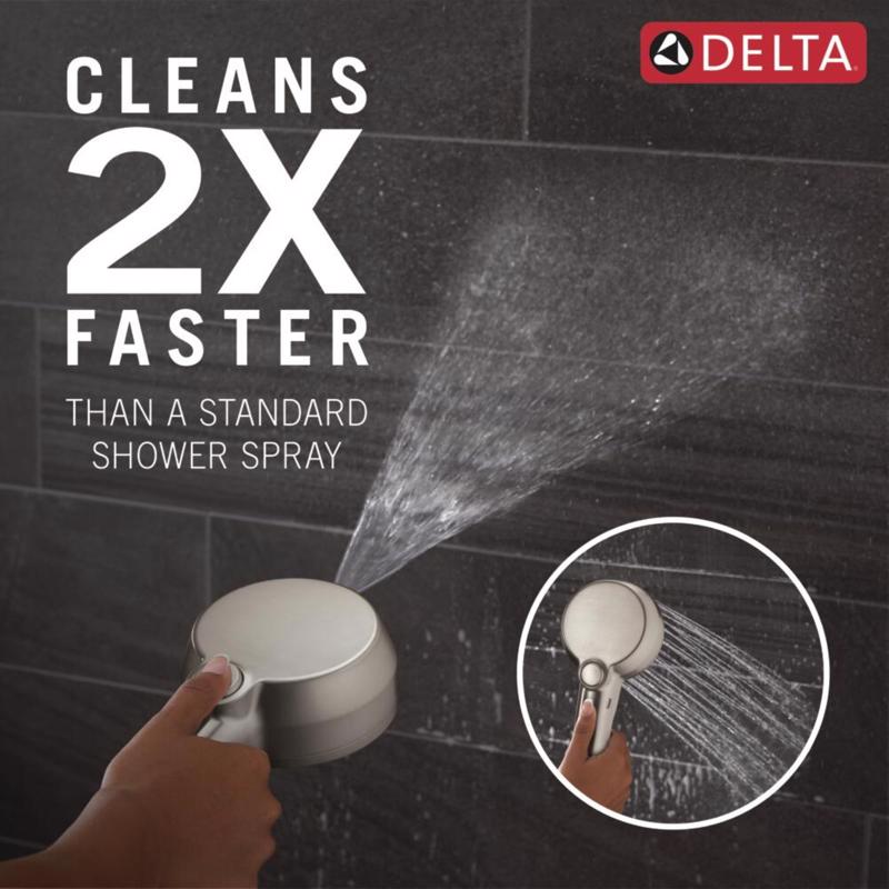 Delta Brushed Nickel 5 settings Showerhead Combo 1.75 gpm