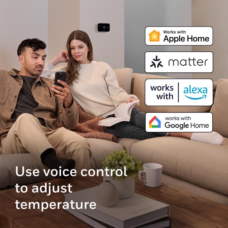 Honeywell Home X8S Built In WiFi Heating and Cooling Touch Screen Smart-Enabled Programmable Thermos