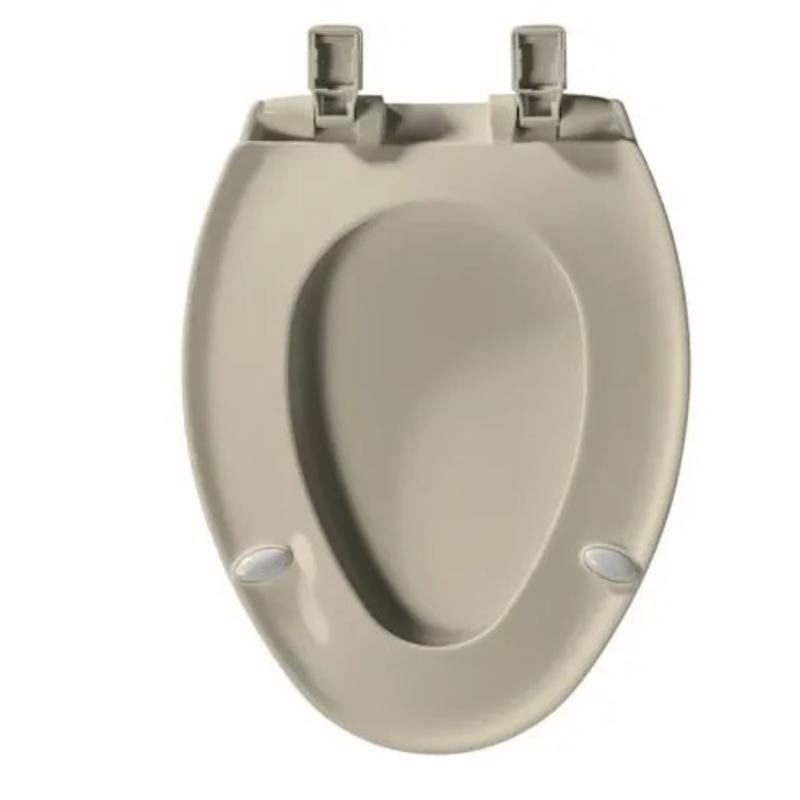 Mayfair by Bemis Affinity Slow Close Elongated Bone Plastic Toilet Seat