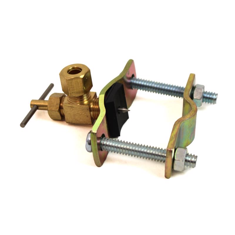 Dial 2.5 in. H X 2.25 in. W X .75 in. D Brass Saddle Valve