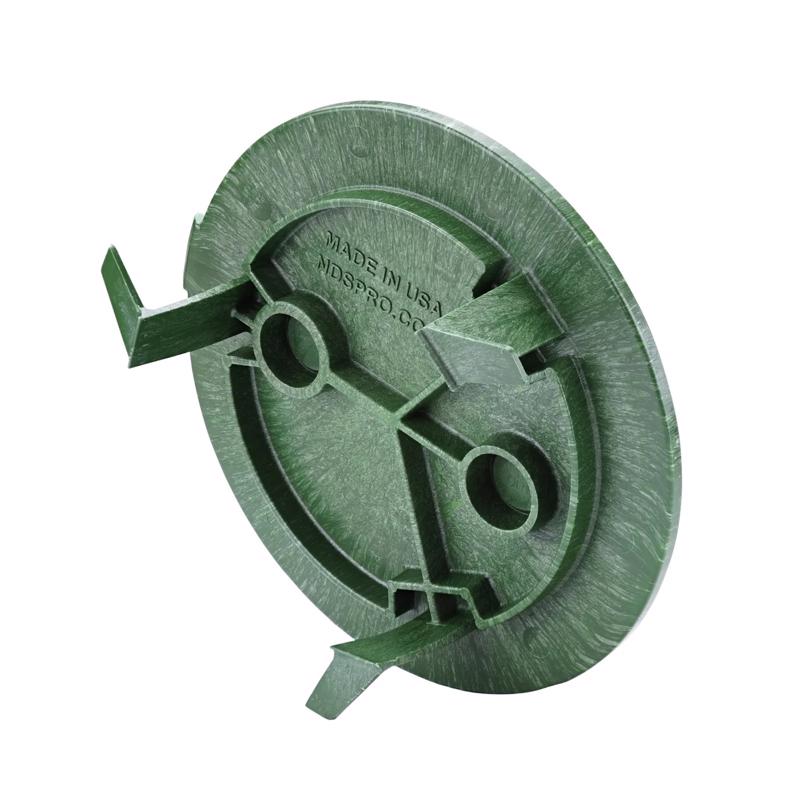 NDS SureFit 6 in. W X 2 in. H Round Valve Box Cover Green