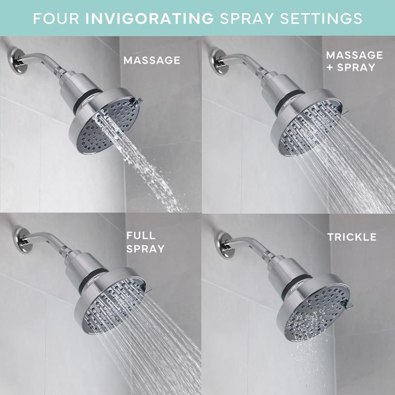 Danco Seventy Chrome 4 settings Showerhead 1.8 gpm