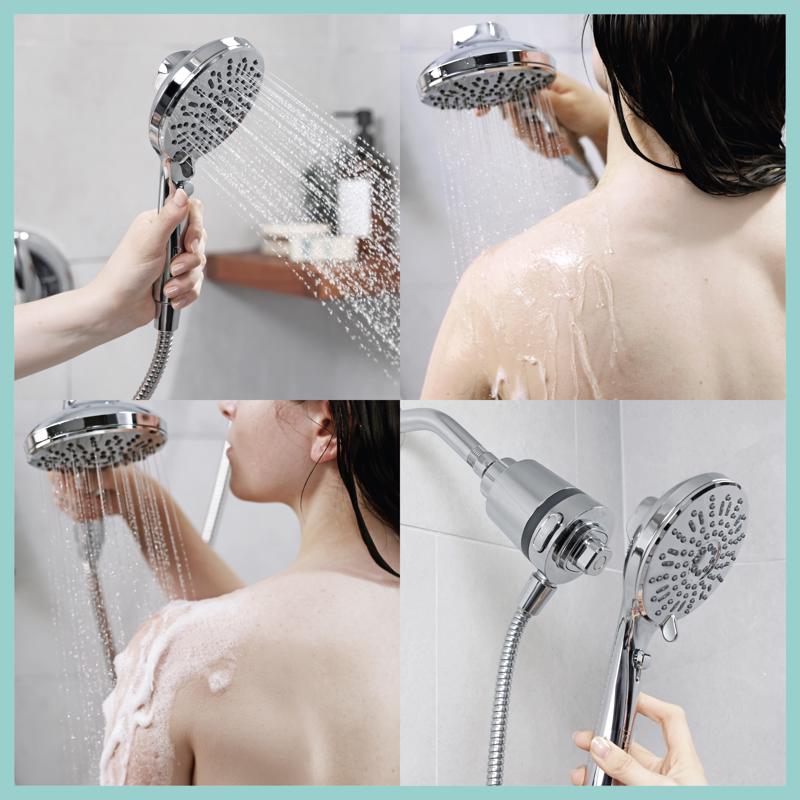 Danco Seventy Matte Black 5 settings Handheld Showerhead 1.8 gpm