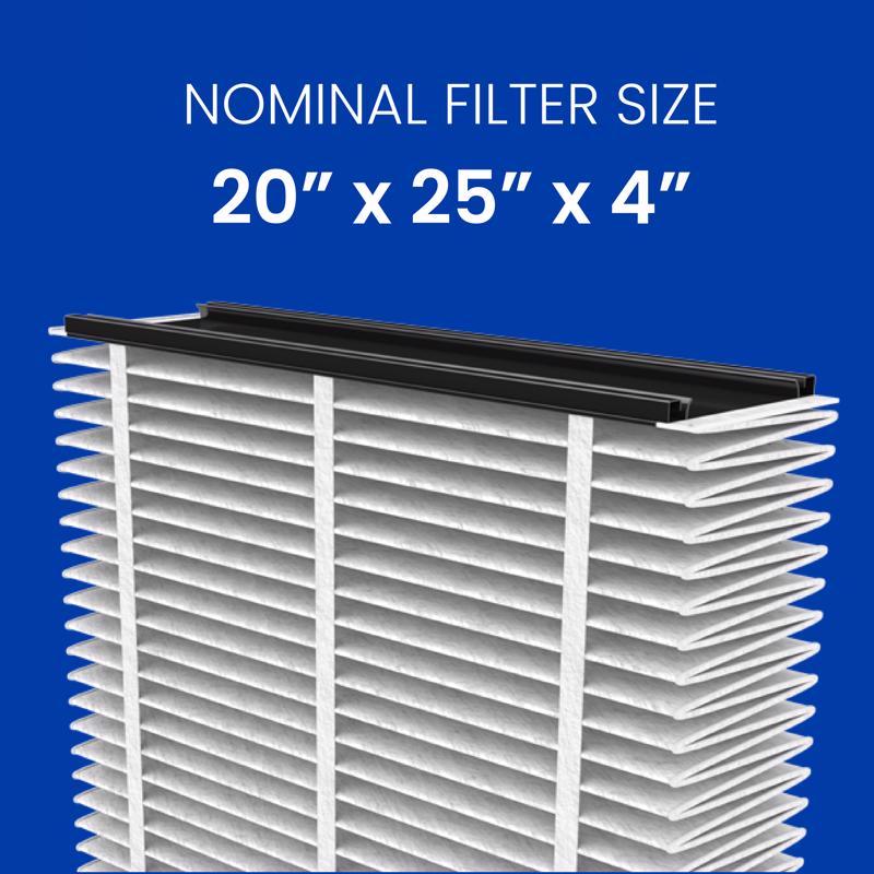 AprilAire 20 in. W X 25 in. H X 4 in. Synthetic Fiber 13 MERV Pleated Air Cleaner Cabinet Air Filter