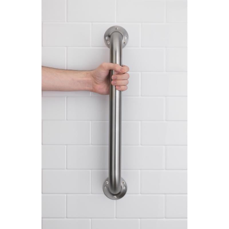 Homewerks Worldwide Brushed Gray Grab Bar Stainless Steel 1-1/2 in. H X 42 in. L