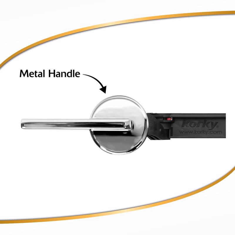 Korky Tank Lever Black/Silver Chrome For Universal