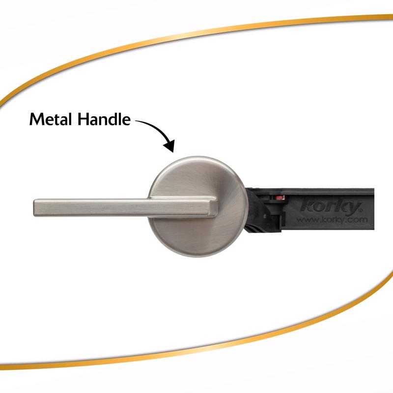 Korky Tank Lever Black/Silver Brushed Nickel For Universal