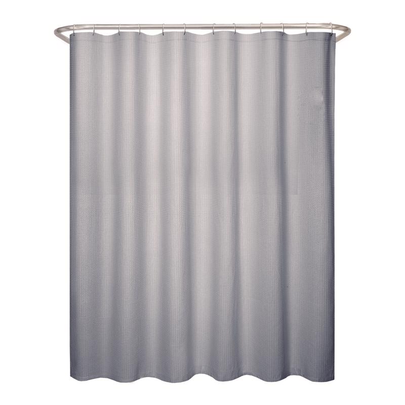 Zenna Home 72 in. H X 70 in. W Blue Shower Curtain Fabric