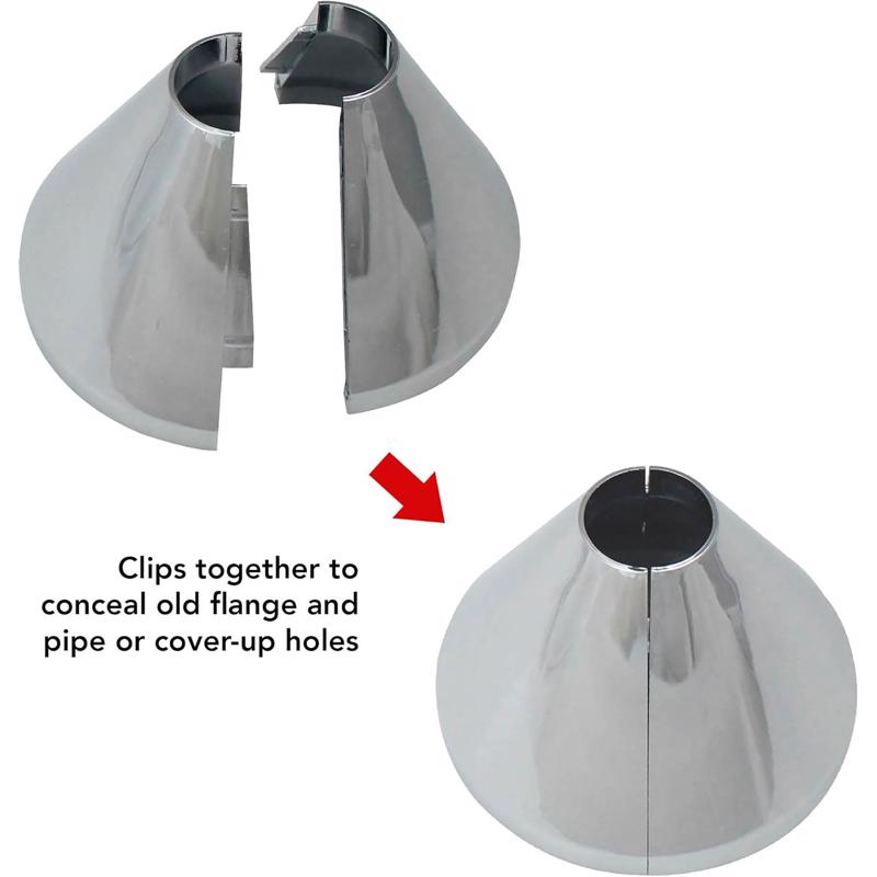 Plumb Pak Chrome Plated Plastic Deep Flange