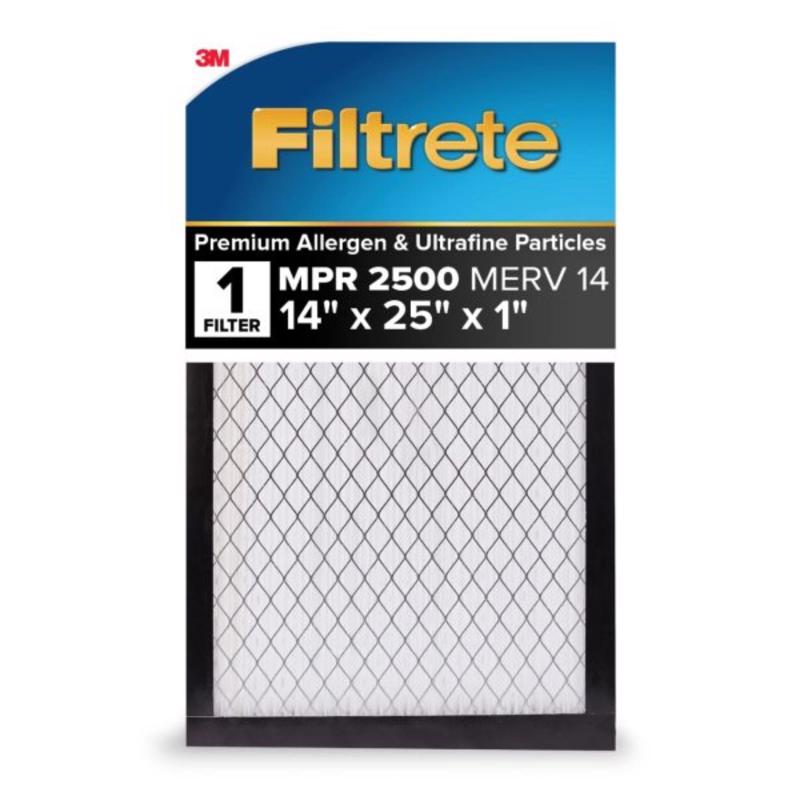 Filtrete 14 in. W X 25 in. H X 1 in. 14 MERV Pleated Air Filter