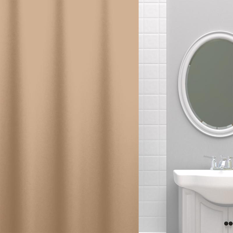 Zenna Home 72 in. H Bone Shower Curtain Liner PEVA
