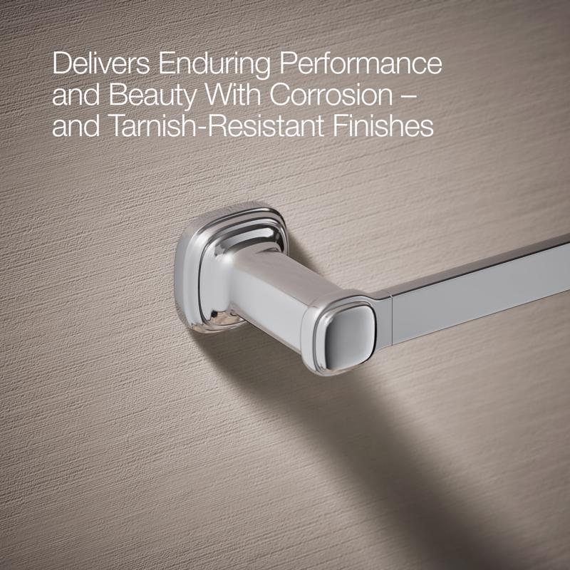 Kohler Modern Single-Handle Polished Chrome Faucet and Bath Hardware Kit