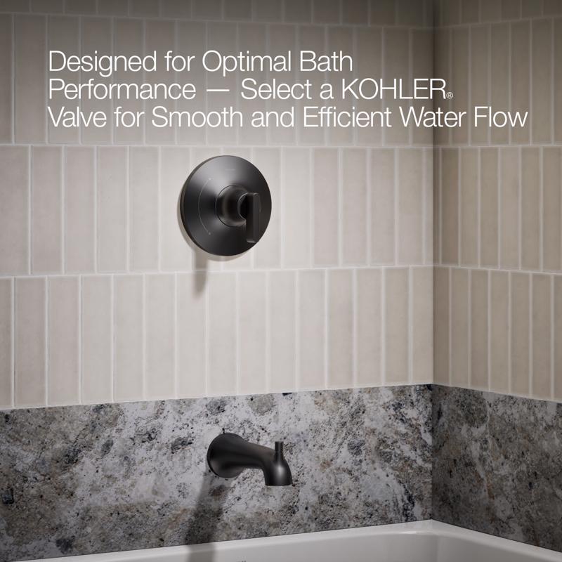 Kohler Sivaro Modern 8 Inch Widespread Matte Black Faucet and Bath Hardware Kit