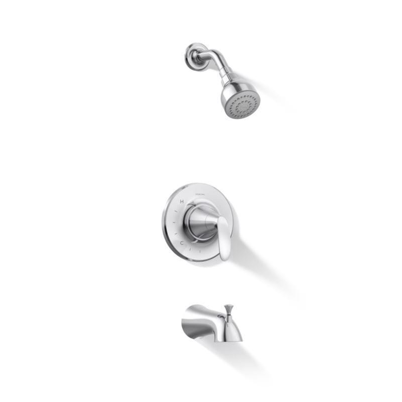 Sterling Agosti Modern Single-Handle Polished Chrome Faucet with Tub Shower Faucet