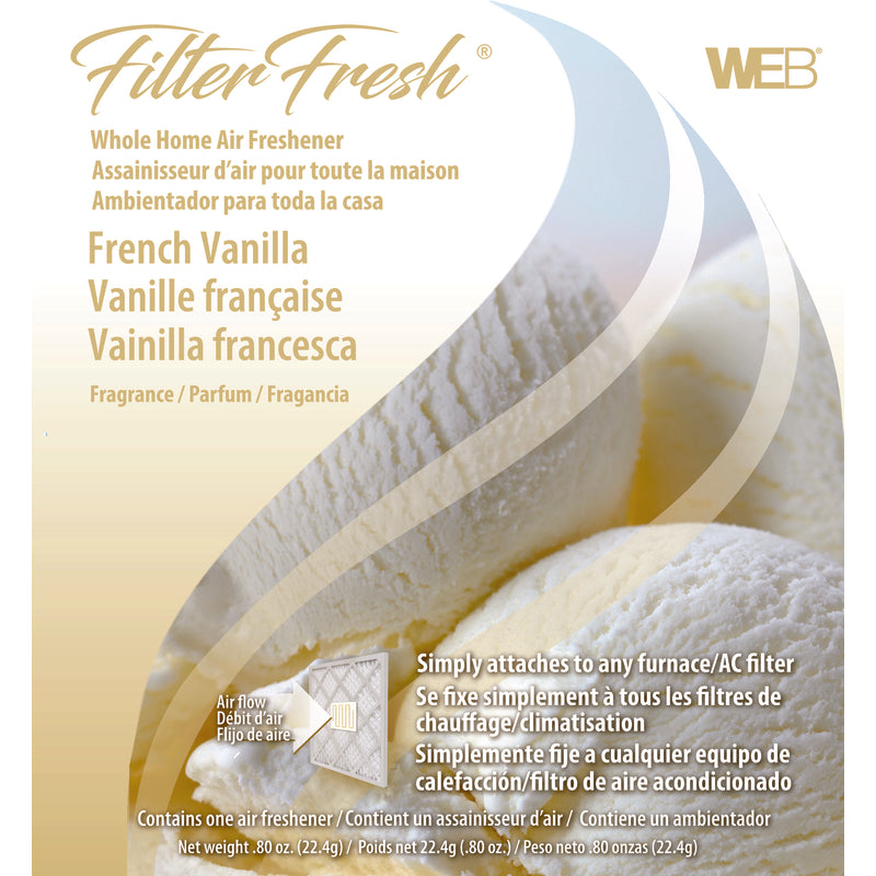 Web FilterFresh French Vanilla Scent Air Freshener 0.8 oz. Gel - Total Qty: 18…