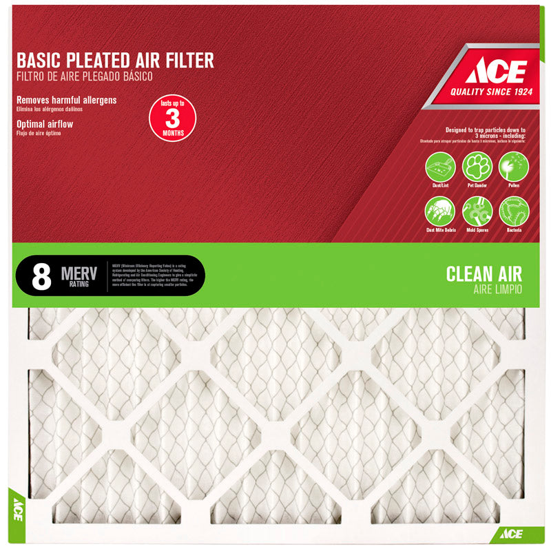 FILTER AIR PLEAT 20X25X1