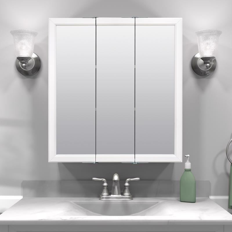 Zenna Home 26 in. H X 24 in. W X 4.5 in. D Rectangle Medicine Cabinet