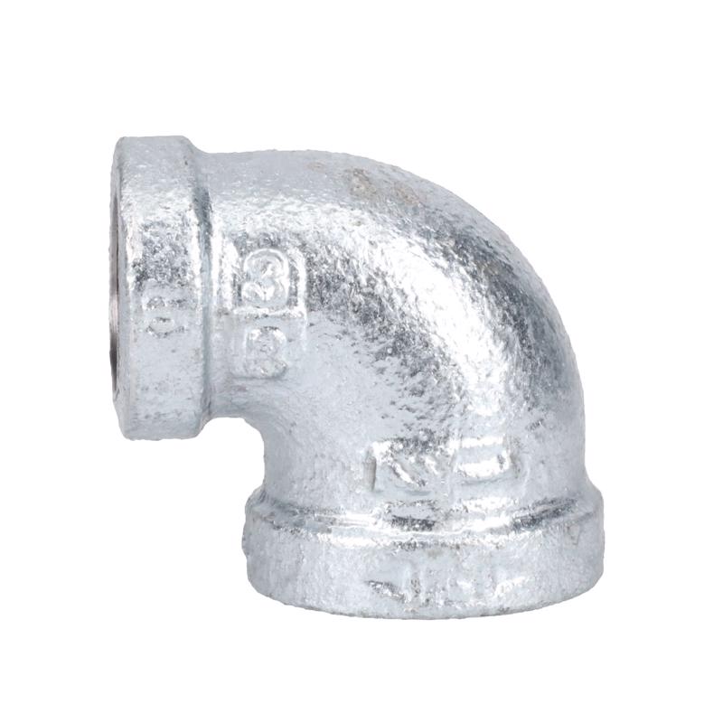 STZ Industries 1/2 in. FIP X 3/8 in. D FIP Galvanized Malleable Iron 90 degree Reducing Elbow