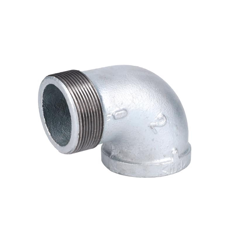STZ Industries 2 in. FIP each X 2 in. D MIP Galvanized Malleable Iron 90 Degree Street Elbow
