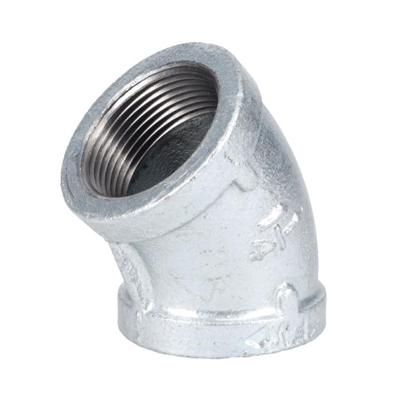 STZ Industries 1-1/4 in. FIP each X 1-1/4 in. D FIP Galvanized Malleable Iron 45 Degree Elbow