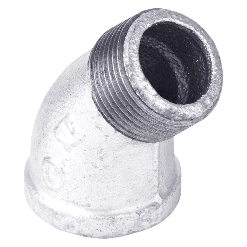 STZ Industries 1/4 in. FIP each X 1/4 in. D MIP Galvanized Malleable Iron 45 degree Street Elbow