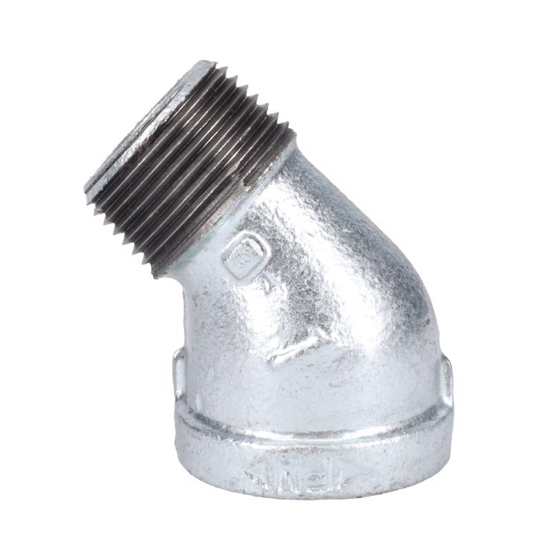STZ Industries 1 in. FIP each X 1 in. D MIP Galvanized Malleable Iron 45 degree Street Elbow