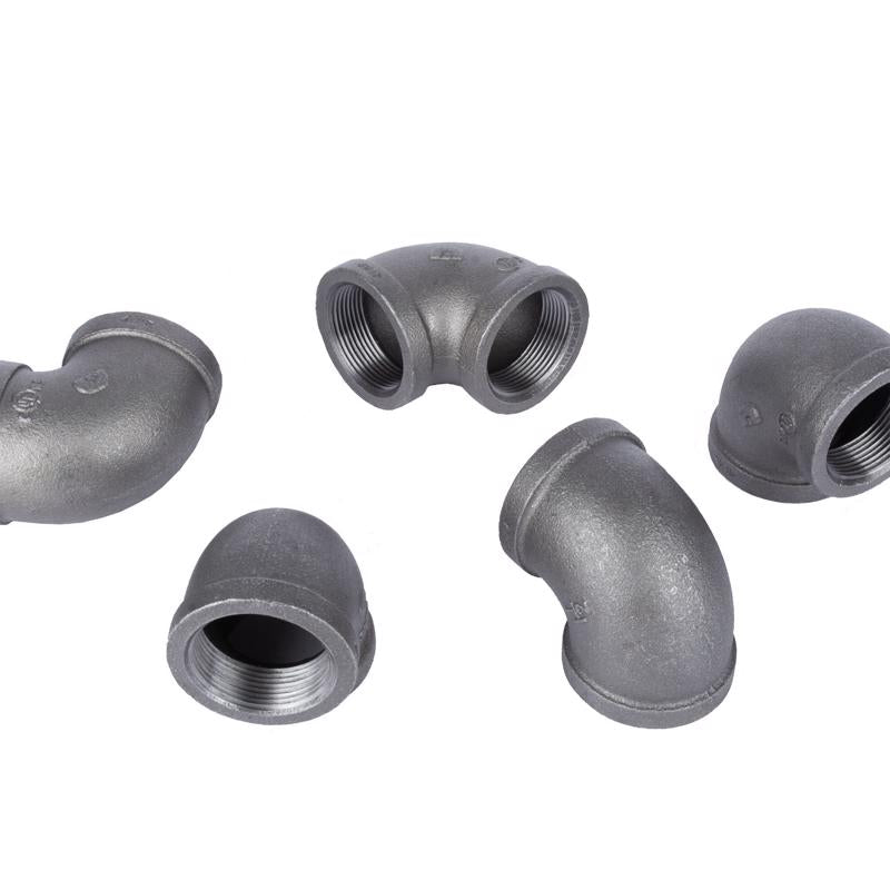 STZ Industries 1-1/2 in. FIP each X 1-1/2 in. D FIP Black Malleable Iron 90 Degree Elbow