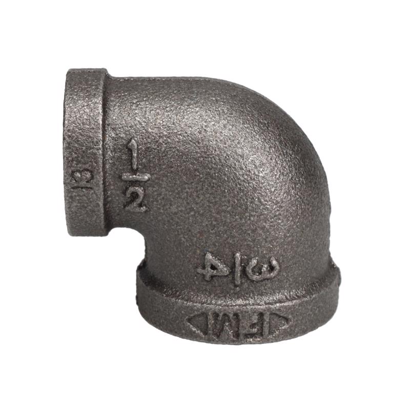 STZ Industries 3/4 in. FIP each X 1/2 in. D FIP Black Malleable Iron 90 degree Reducing Elbow