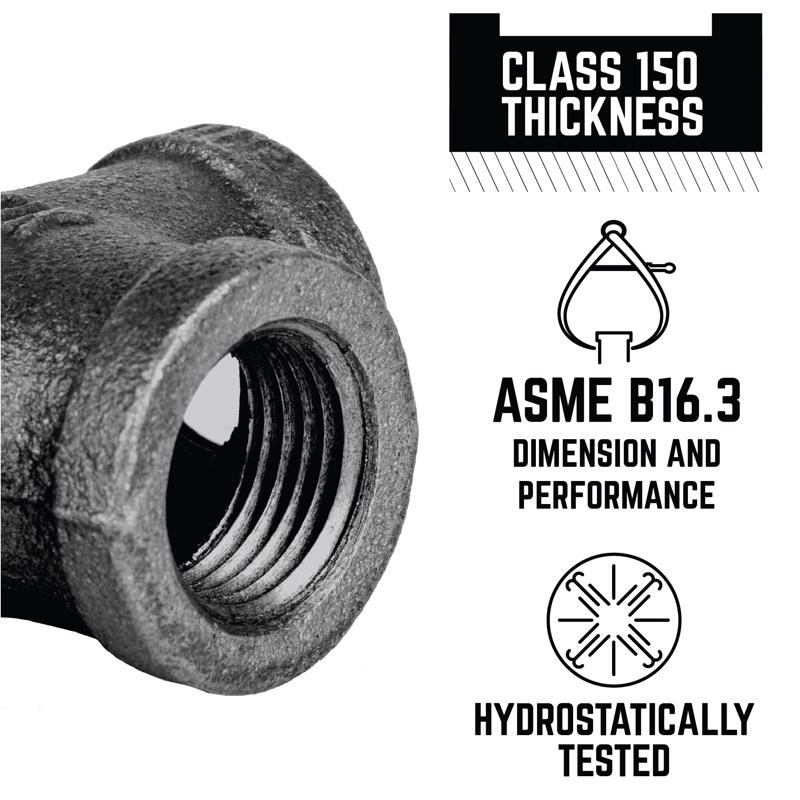 STZ Industries 1/8 in. FIP each X 1/8 in. D FIP Black Malleable Iron 45 Degree Elbow
