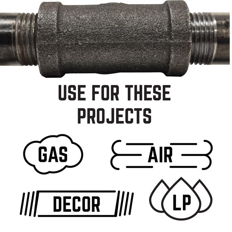 STZ Industries 1/4 in. FIP each X 1/4 in. D FIP Black Malleable Iron 45 Degree Elbow