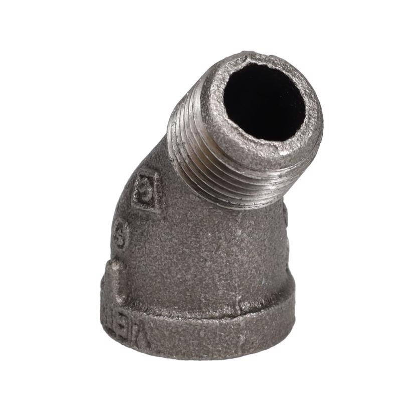 STZ Industries 1/2 in. MIP each X 1/2 in. D FIP Black Malleable Iron 45 degree Street Elbow