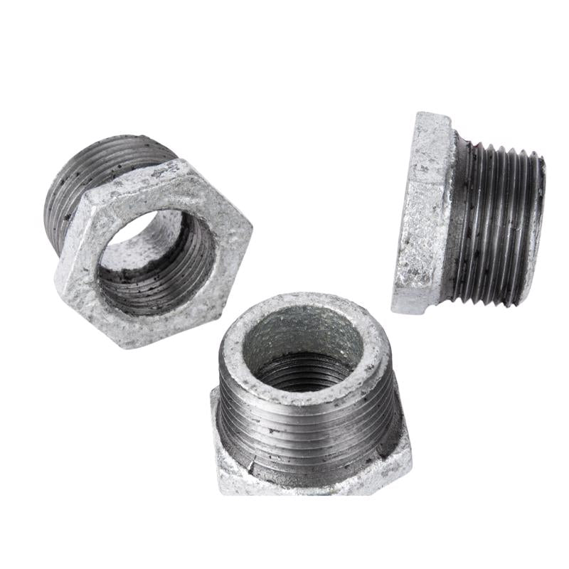 STZ Industries 2 in. MIP each X 1 in. D FIP Galvanized Malleable Iron Hex Bushing