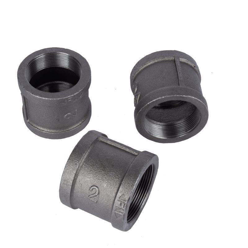 STZ Industries 2 in. FIP each X 2 in. D FIP Black Malleable Iron Coupling