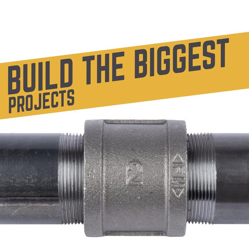 STZ Industries 2 in. FIP each X 2 in. D FIP Black Malleable Iron Coupling