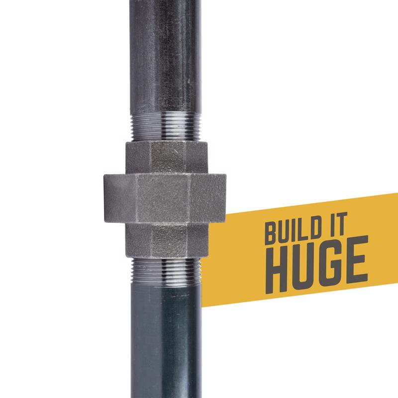 STZ Industries 1-1/4 in. FIP each X 1-1/4 in. D FIP Black Malleable Iron Union